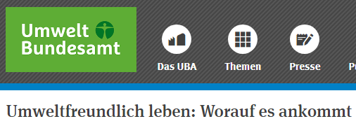 Umweltbundesamt: Umweltfreundlich Leben - worauf es ankommt